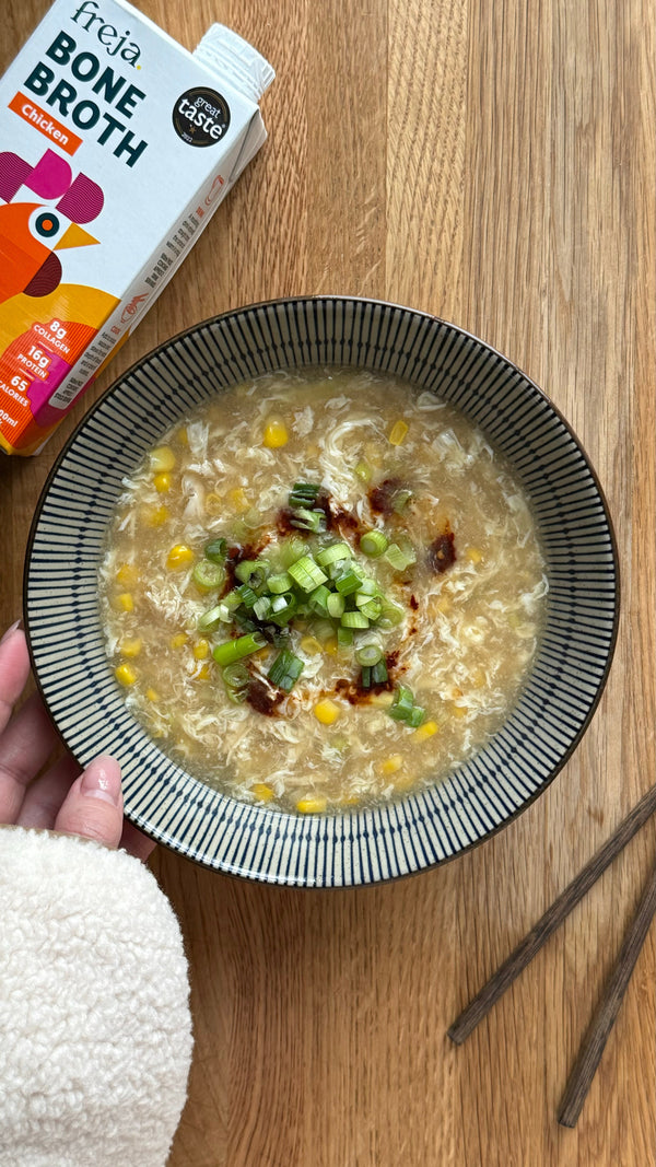 Chinese Chicken & Sweetcorn Soup with Bone Broth Recipe
