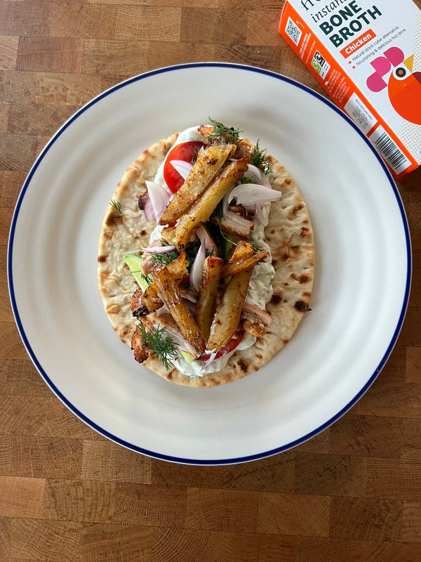 Chicken Gyros with Bone Broth Recipe
