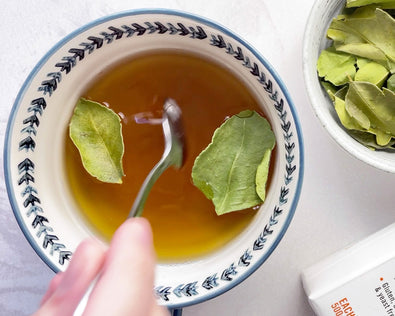 Boost your Broth: Chicken bone broth and lime leaf