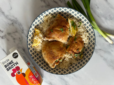 Bone Broth Baked Spiced Rice & Chicken
