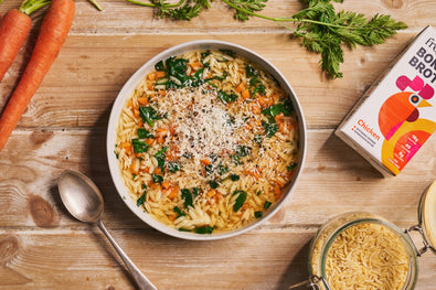 Bone broth pasta