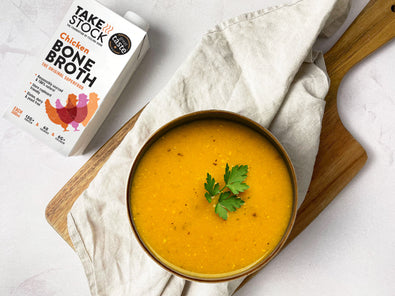 Ginger, Carrot and Lemon Grass Bone Broth Soup Recipe