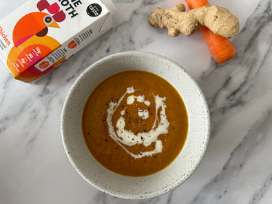 Ginger, Carrot and Lemon Grass Bone Broth Soup