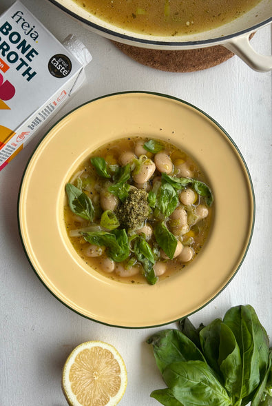 Pesto & Bean Broth Bowl