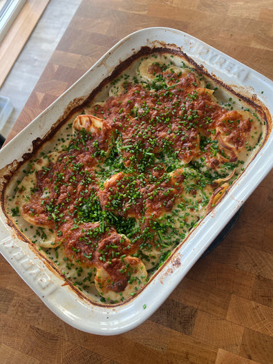Potato and Bone Broth Gratin