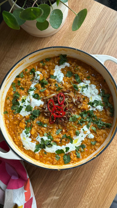 Red Lentil and Chickpea Dahl