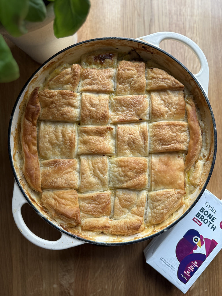 Turkey Pot Pie with Bone Broth Recipe | Freja UK