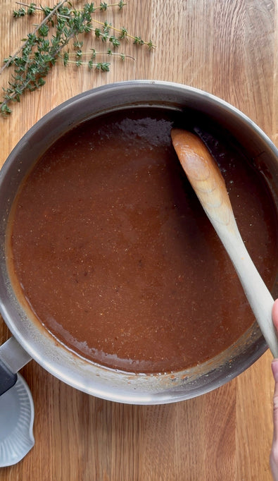 Beef & Red Wine Gravy  Recipe with Bone Broth