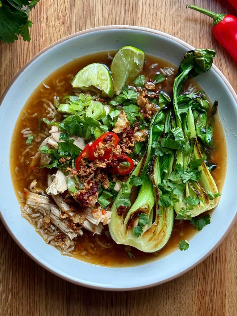 Turkey Brothy Rice with Bone Broth Recipe | Freja UK