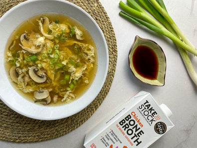 Egg Drop Bone Broth Soup
