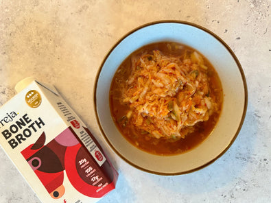 Boost your Broth: Beef Bone Broth and Kimchi