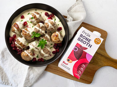 swedish meatball recipe with freja beef bone broth