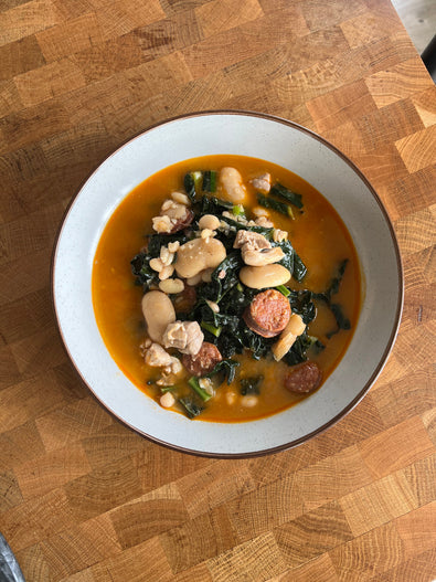 Chorizo, Chicken & Cavolo Nero Stew with Bone Broth Recipe