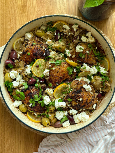 One Pan Greek Chicken & Rice