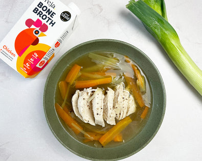 Poached Chicken with Chicken Bone Broth