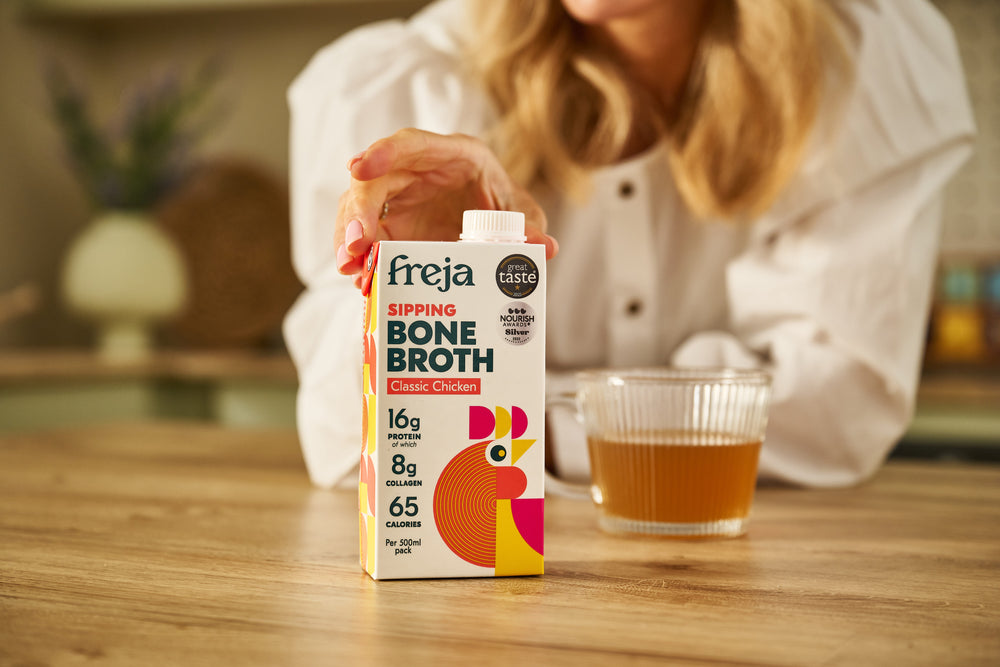 Bone broth nourishes