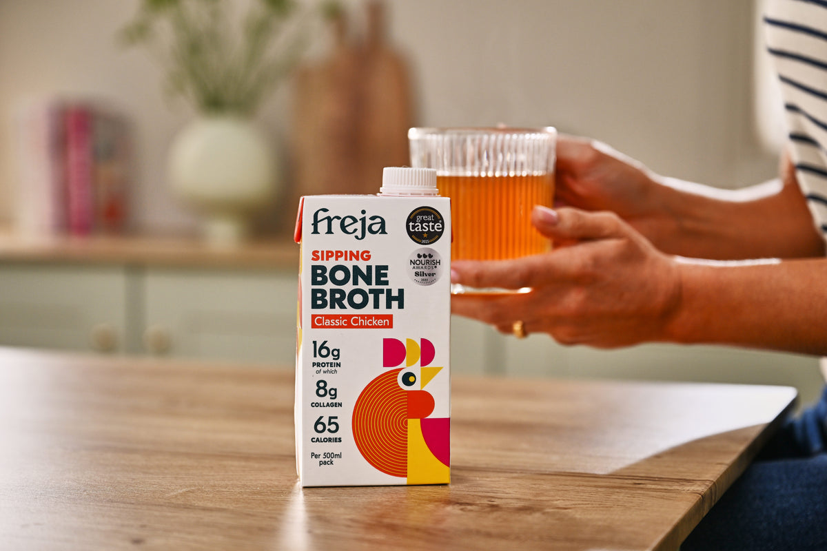 How much bone broth per day