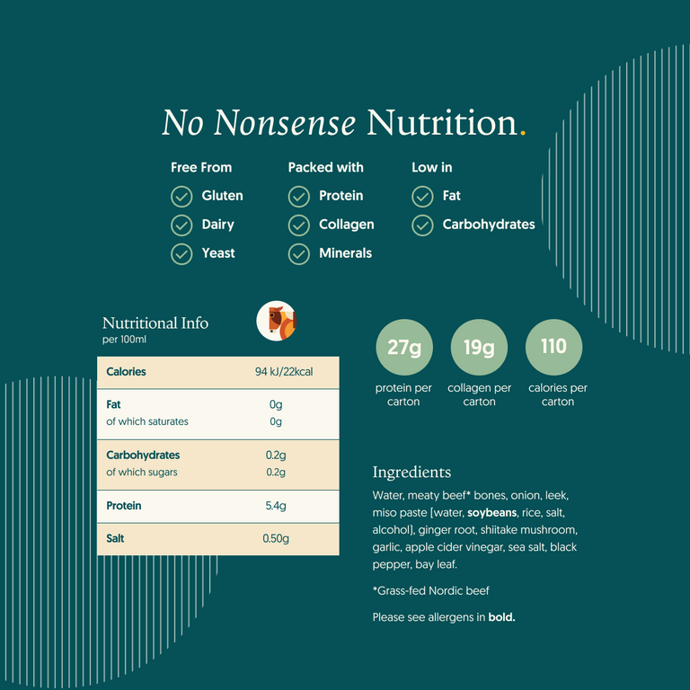 Sipping Bone Broth - Beef, Shiitake & Miso