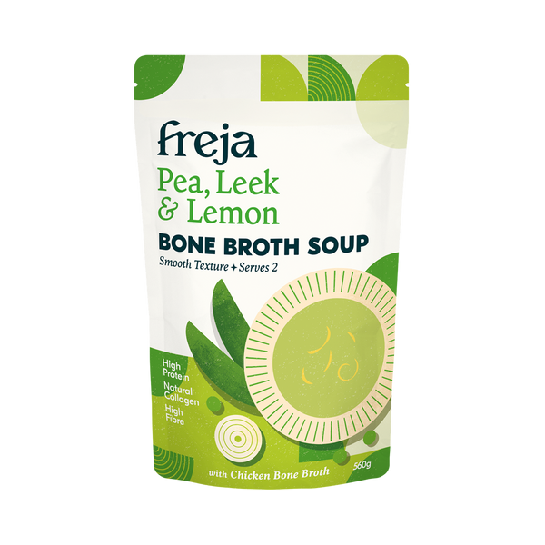 Bone Broth Soup - Pea, Leek & Lemon