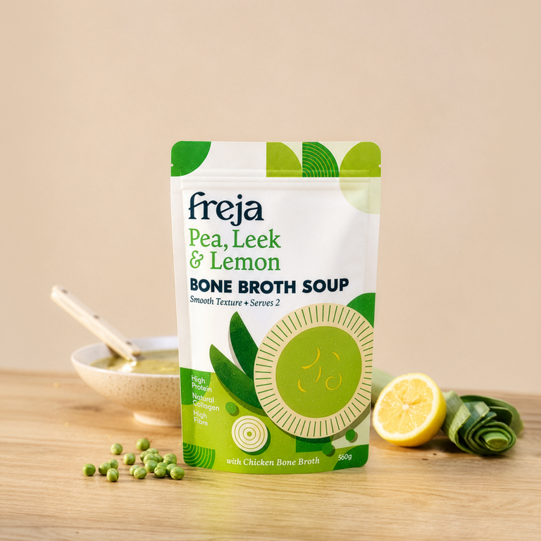 Bone Broth Soup - Pea, Leek & Lemon