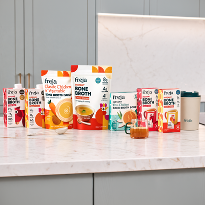 Broths, soups & powder + free Freja Thermos & spoon